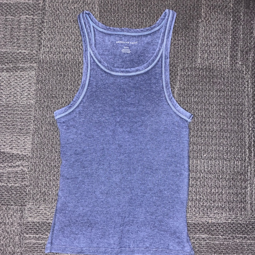 American Eagle Outfitters Blue Tank Top